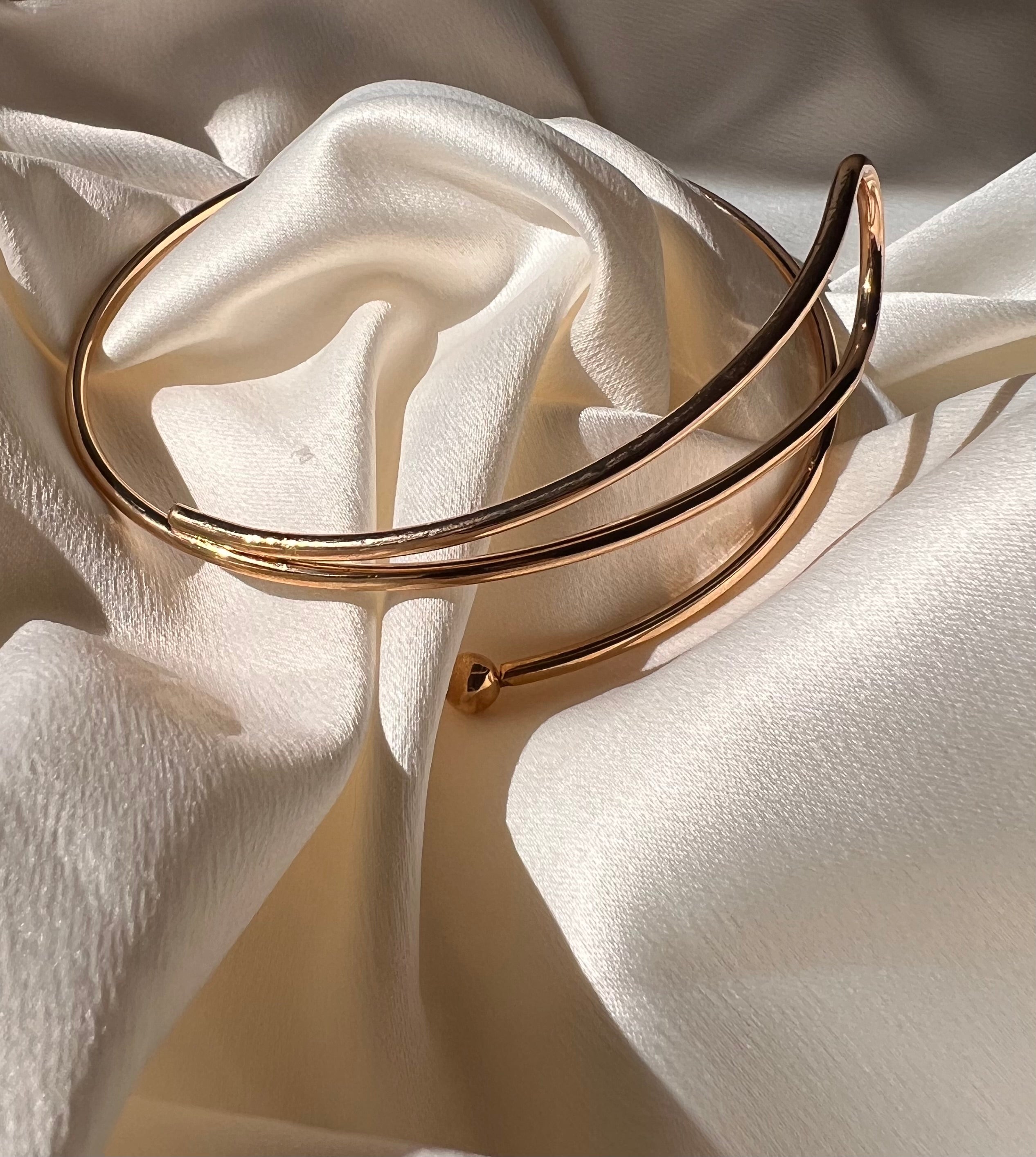 Bracelete Espiral Dourado