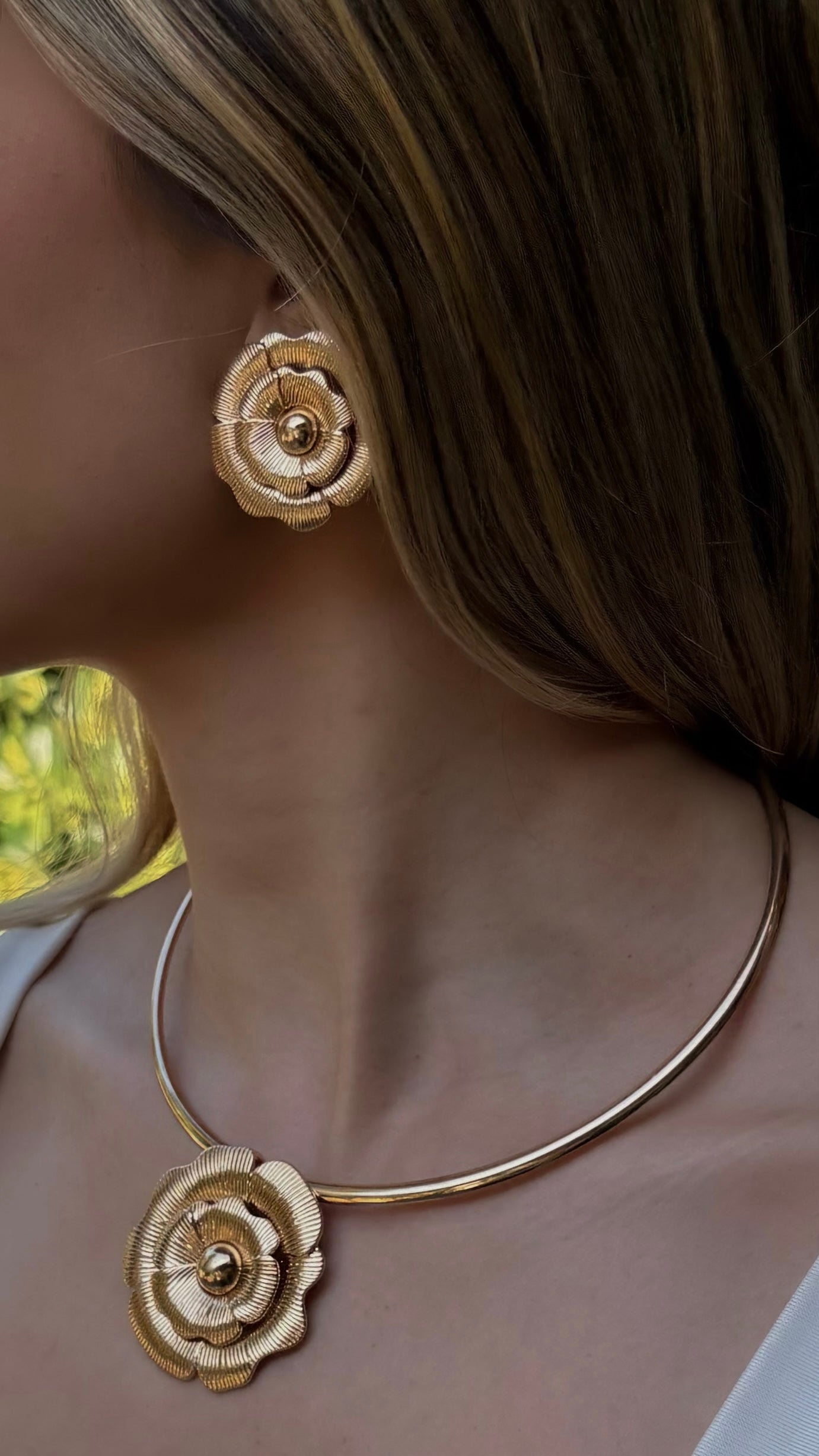 Conjunto Flor Dourada