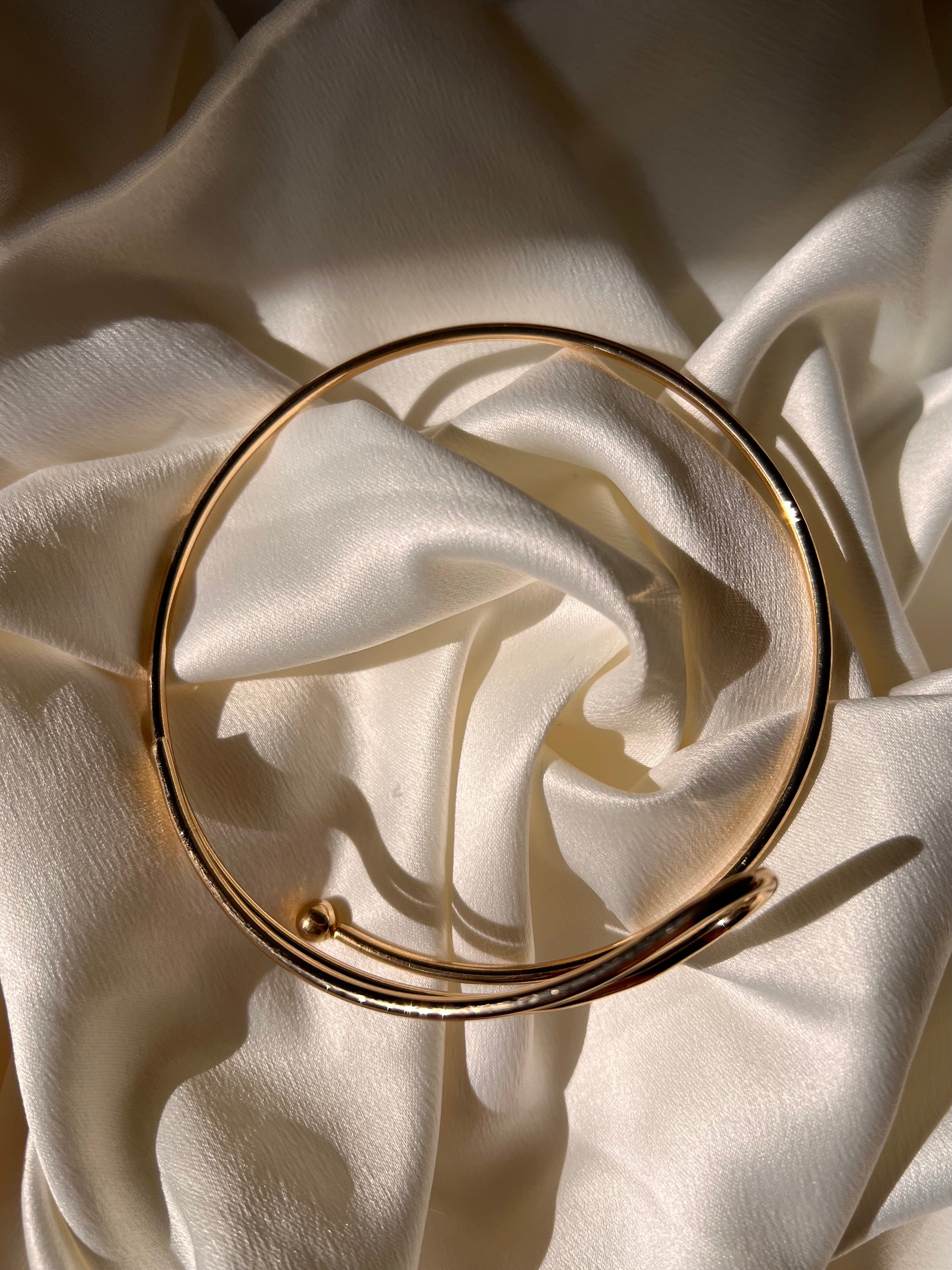 Bracelete Espiral Dourado