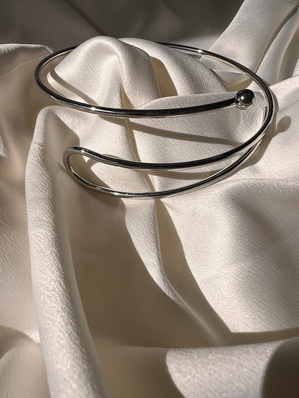 Bracelete Espiral Prata