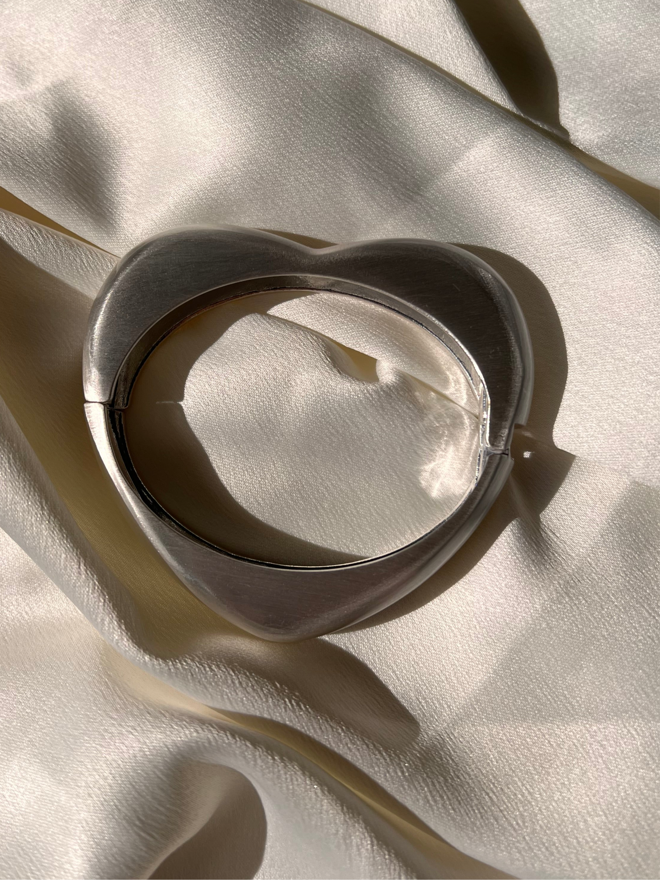 Bracelete Coração Prata