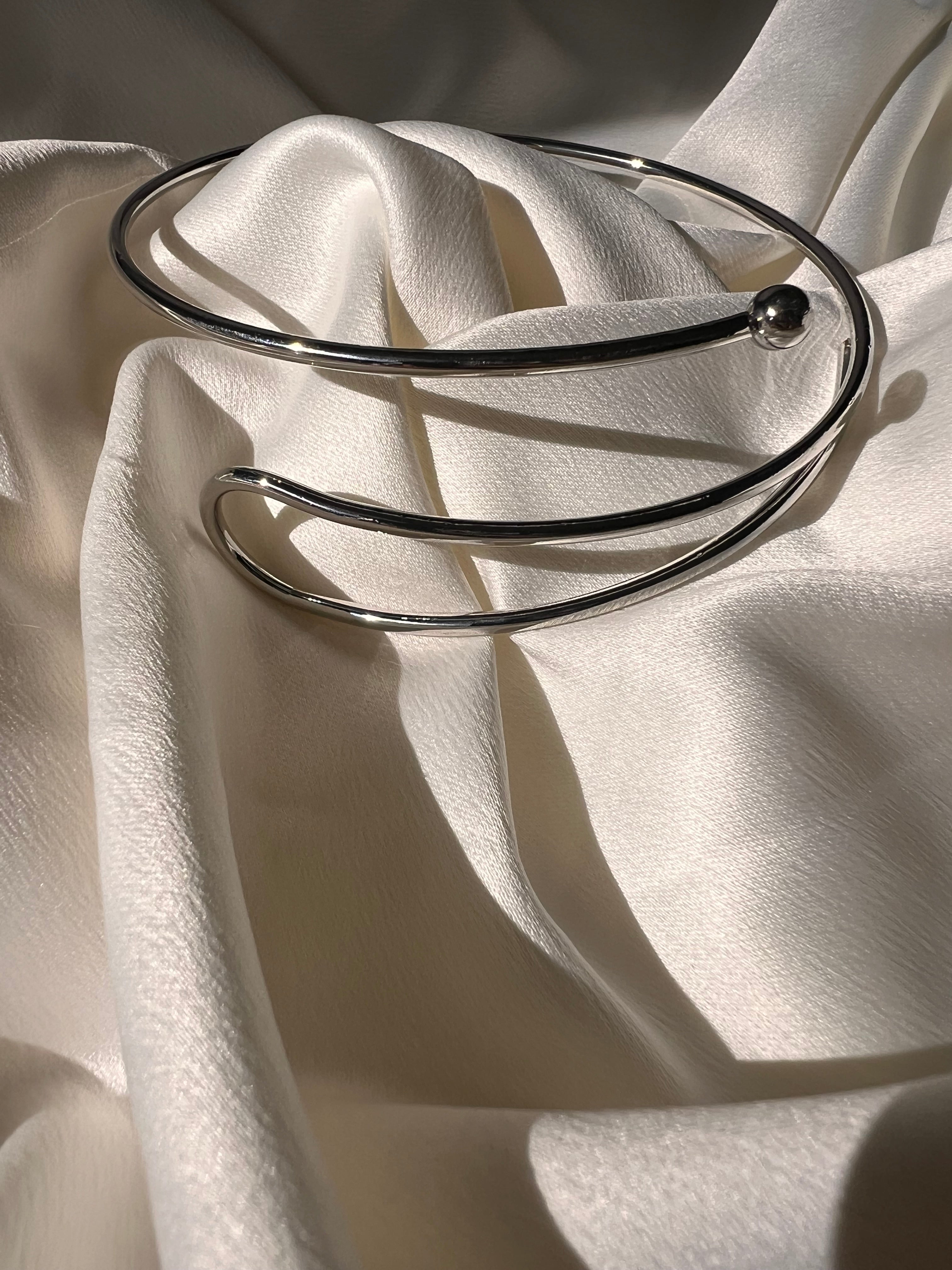 Bracelete Espiral Prata