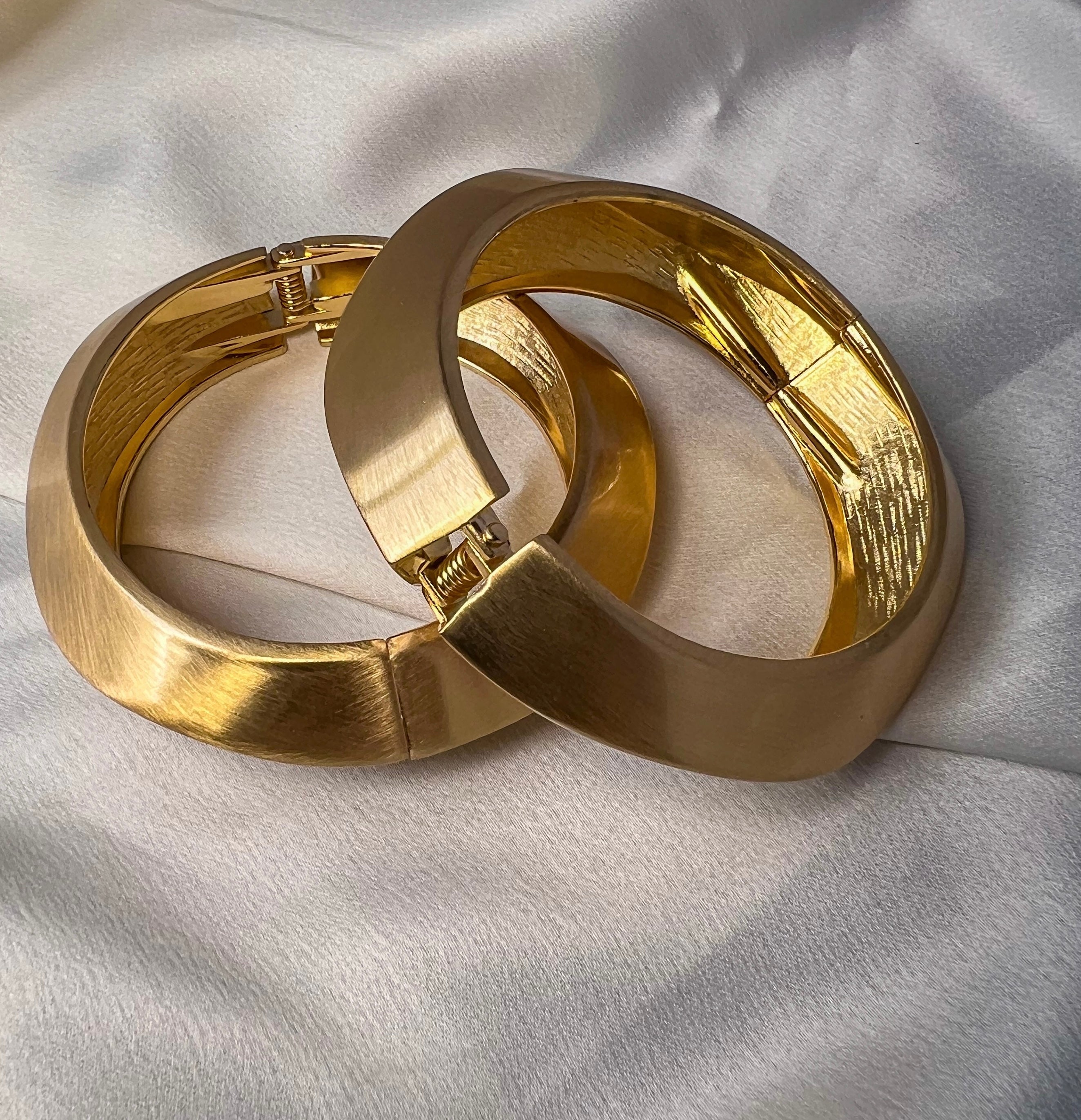 Bracelete Orgânico Maxi Dourado