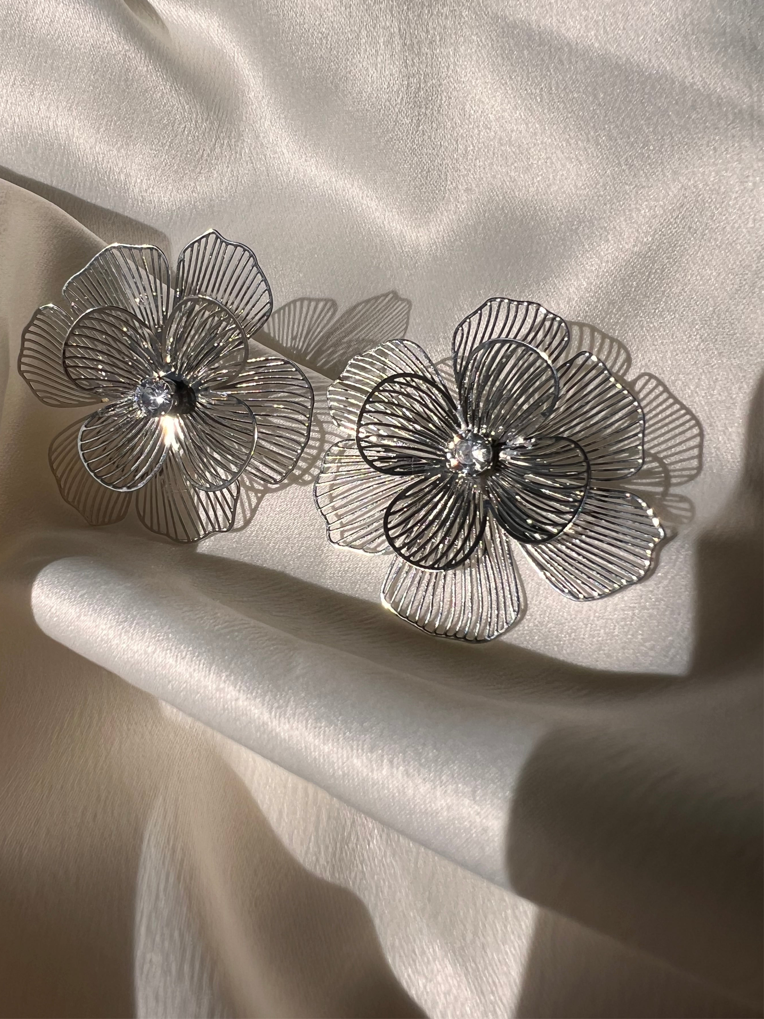 Brinco Flor de Cristal