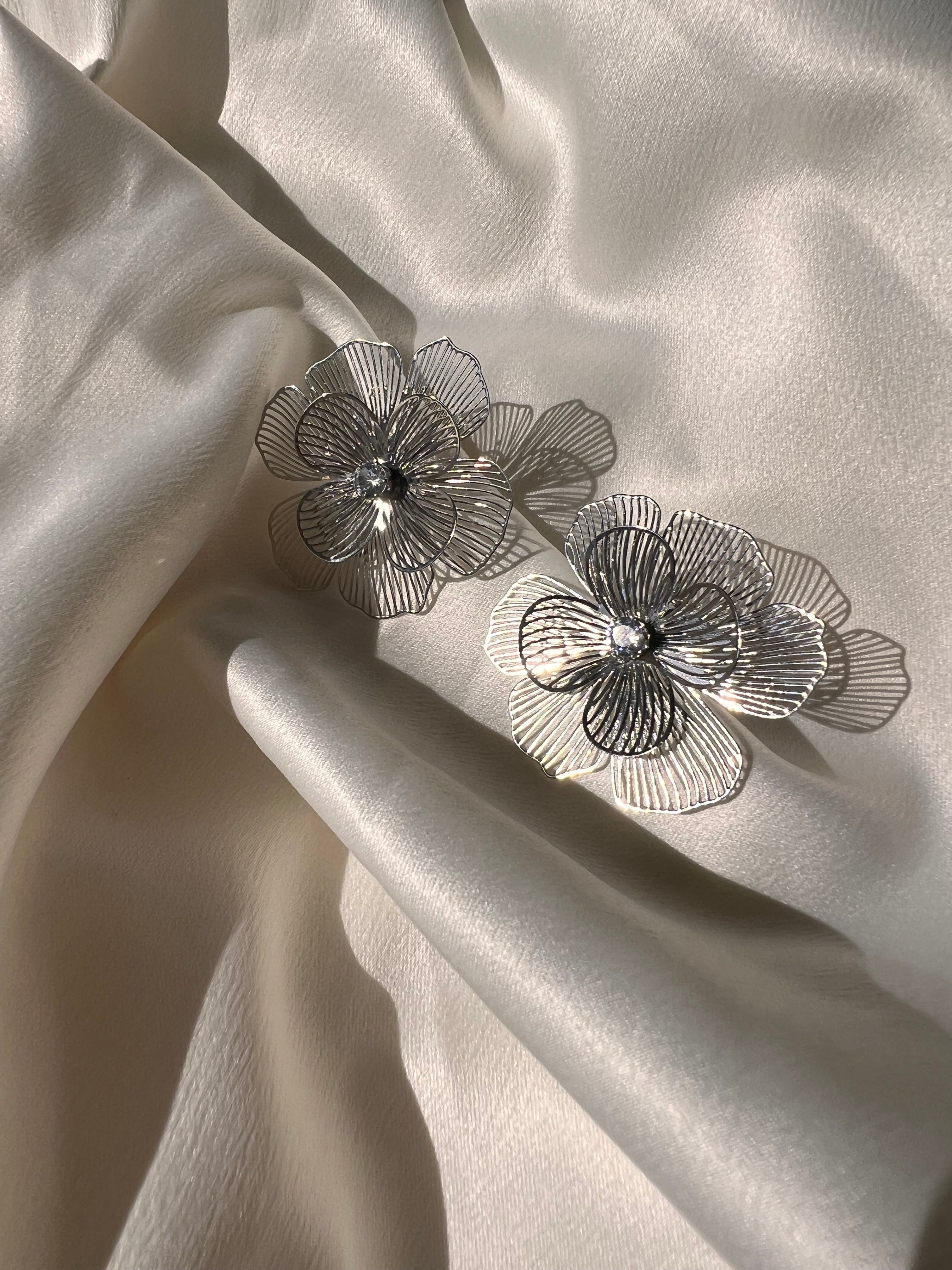 Brinco Flor de Cristal