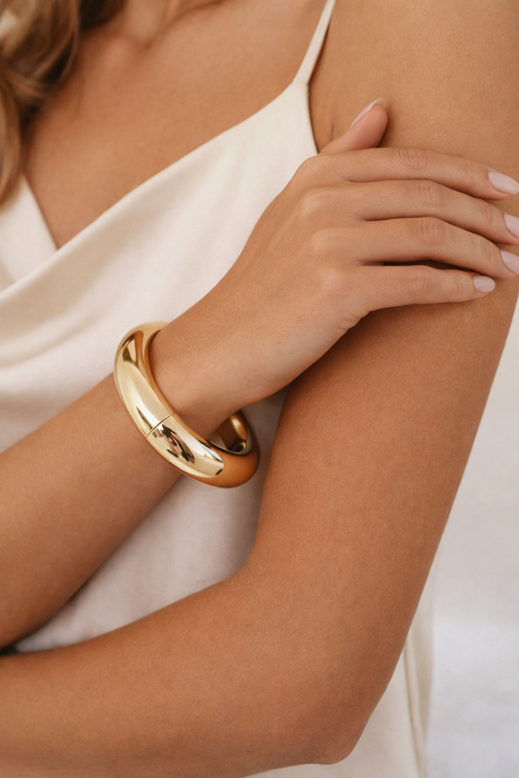 Bracelete Oval Dourado